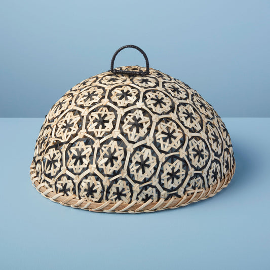 Safirah Bamboo Cloche, Black & Natural
