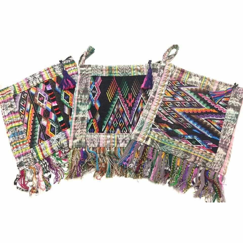Samara Up-cycled Huipil Corte One-of-a-Kind Adjustable Crossbody Bag - Guatemala