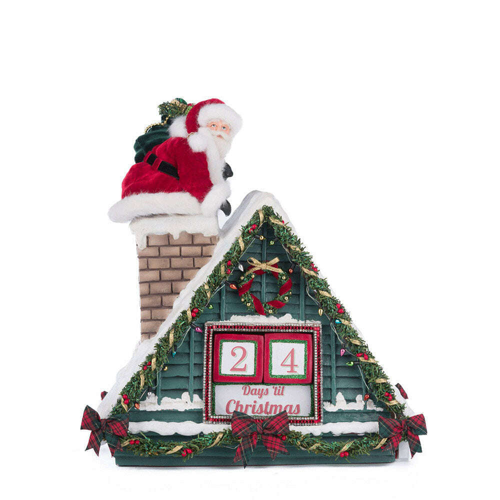 Santa In Chimney Christmas Countdown by Katherine's Collection
