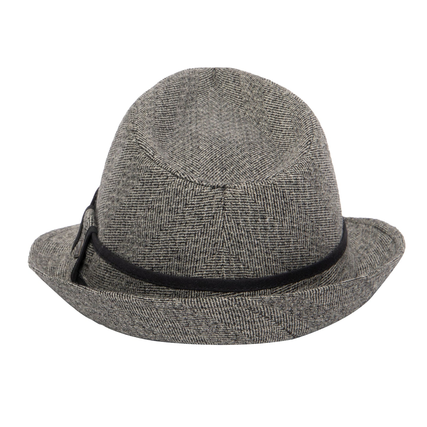 Tweed Fedora With Trim