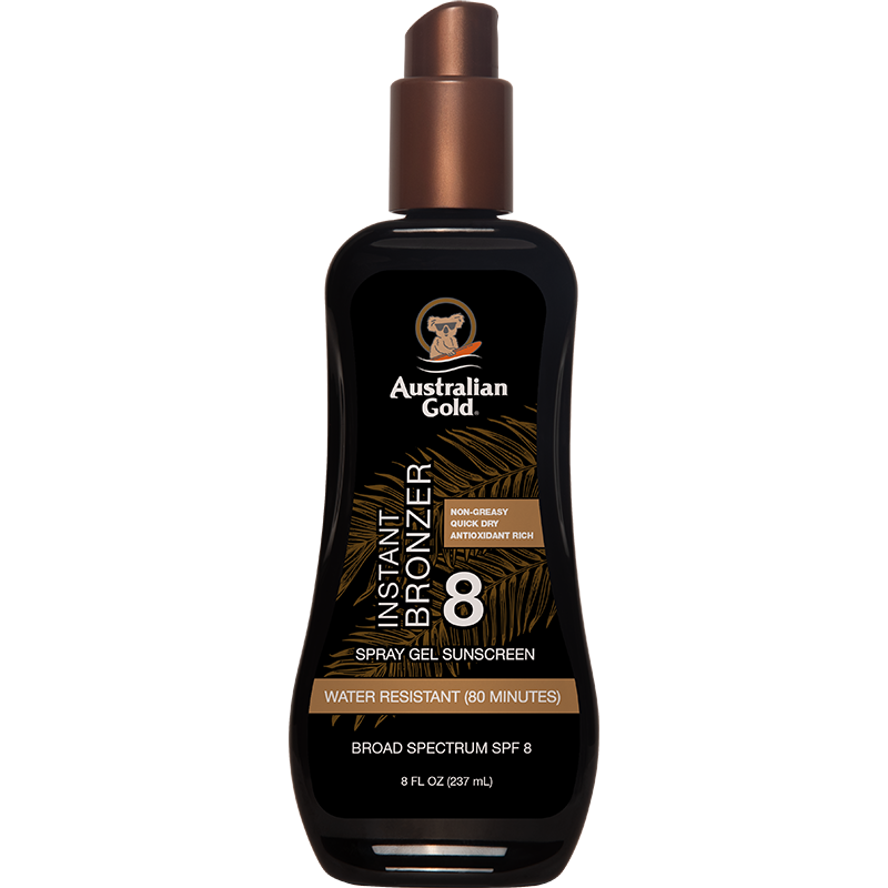 Australian Gold  SPF 8 Spray Gel Bronzer 8 fl oz