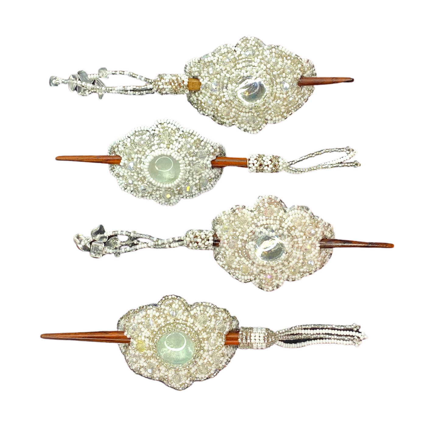 Michelle Seed Bead Hair Barrette - Guatemala