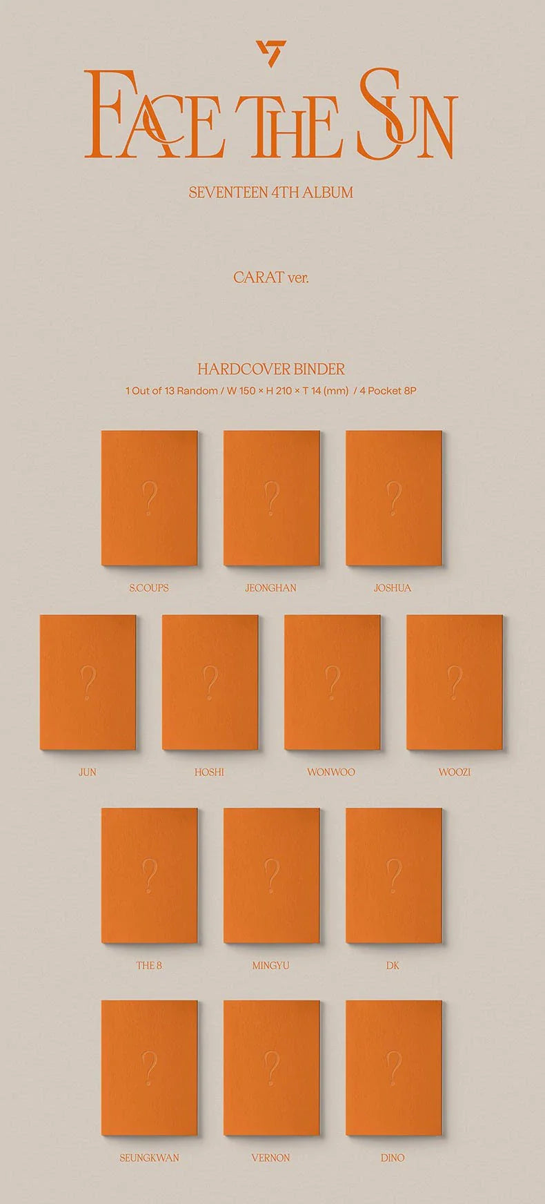 Seventeen - 4th Full Album Face The Sun (Carat Ver.)