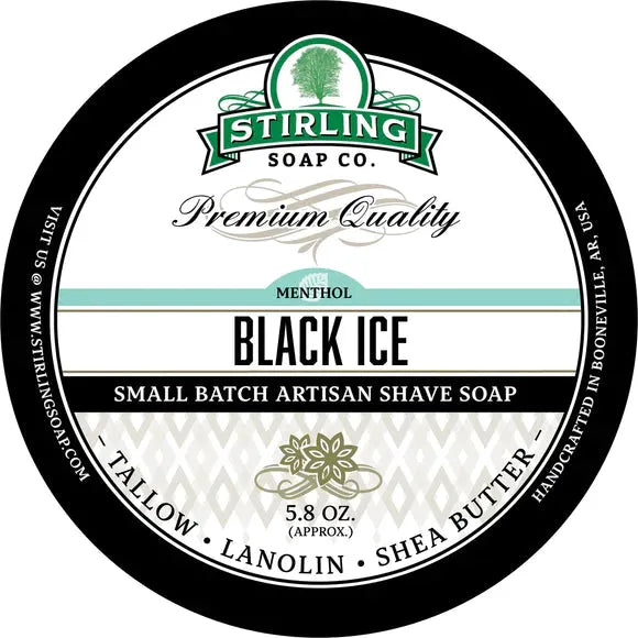 Stirling Soap Co. Black Ice Shaving Collection