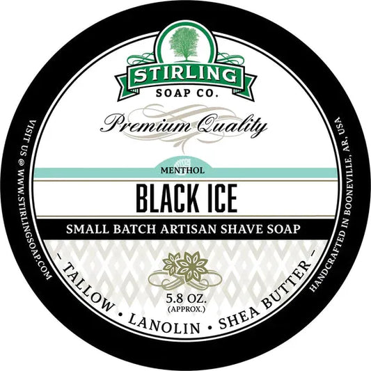 Stirling Soap Co. Black Ice Shaving Collection