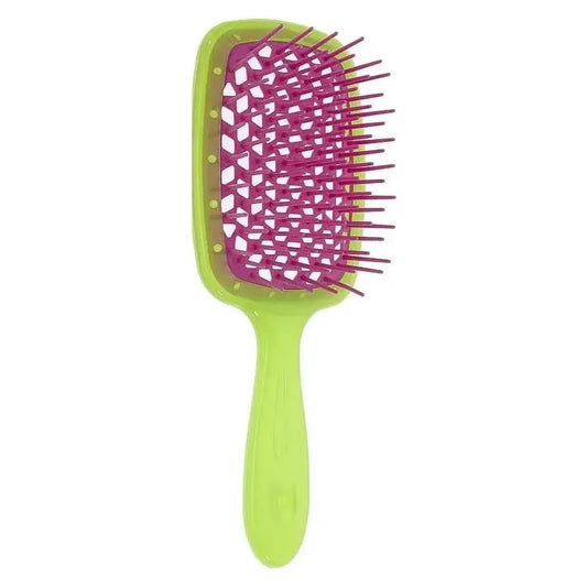 Janeke SuperBrush Green & Purple Hair Brush