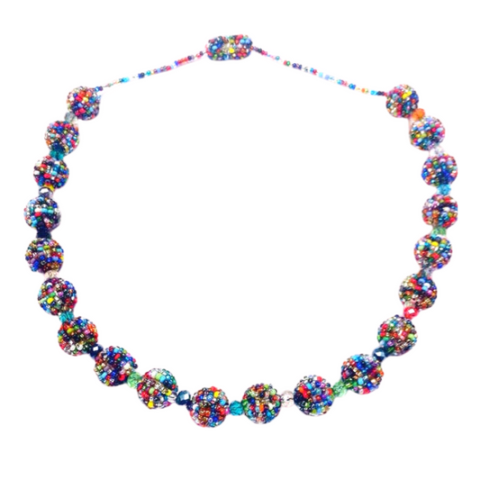Shiva Magnetic Seed Bead Necklace - Guatemala