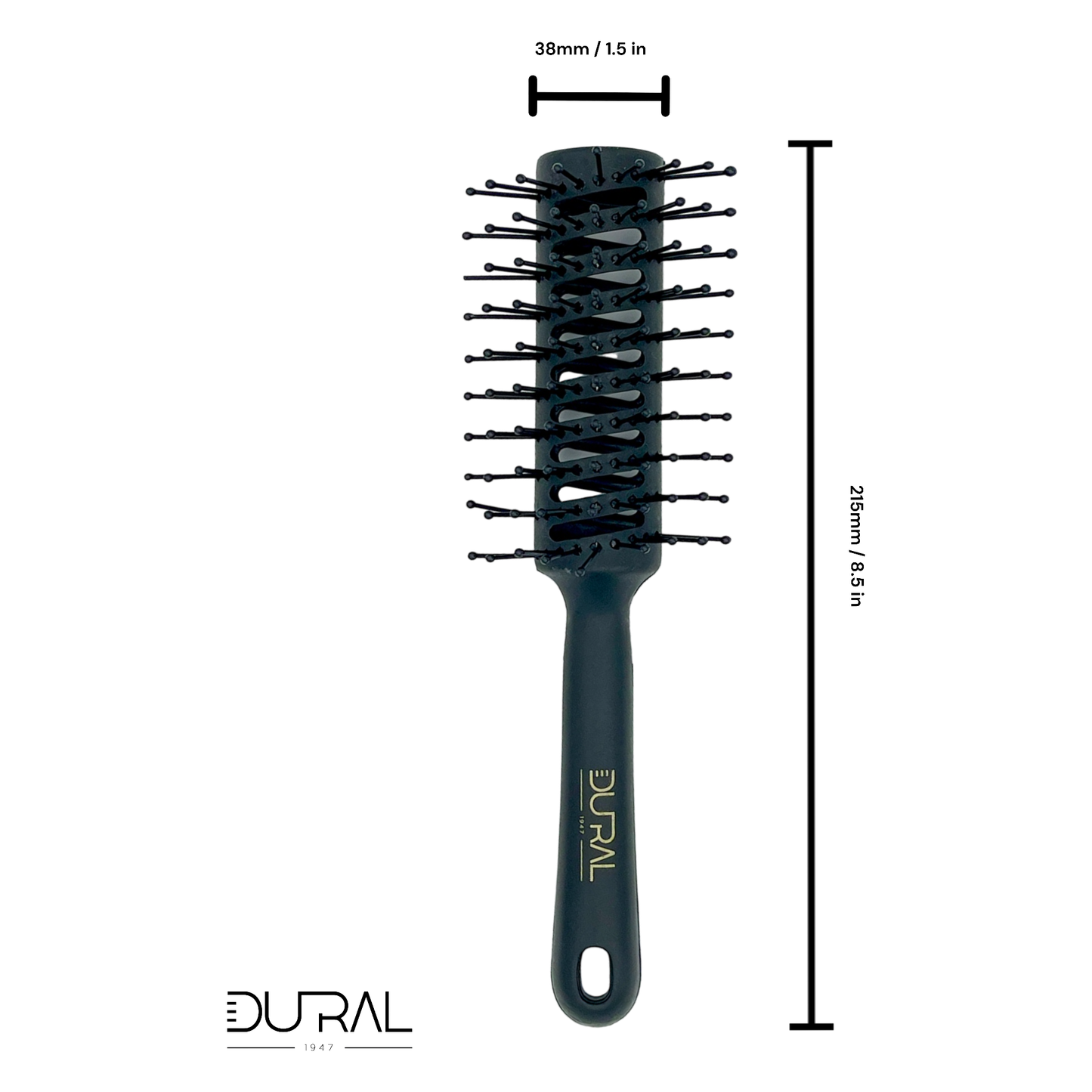 Dural plastic tunnel brush with nylon pins and ball tips