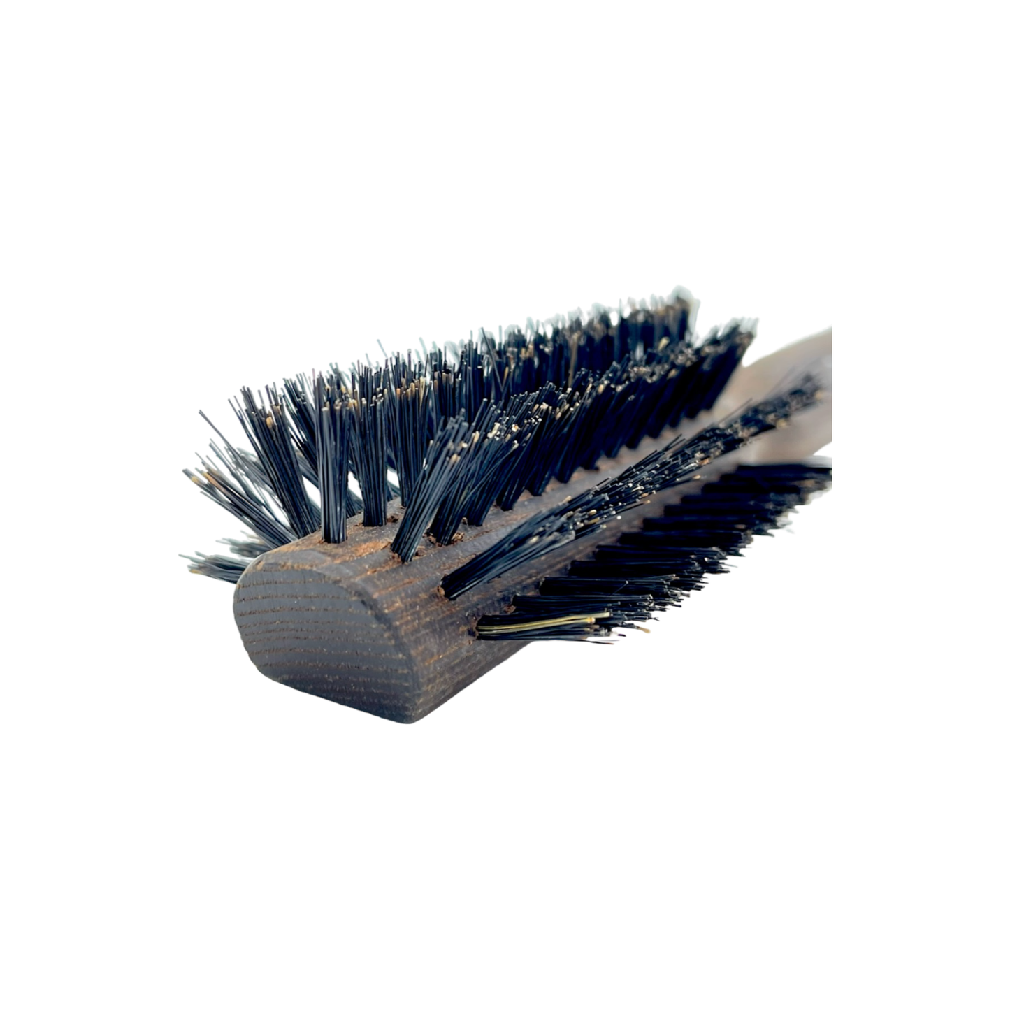 Dural Thermo ash wood half round hair brush with boar bristles - 8 rows
