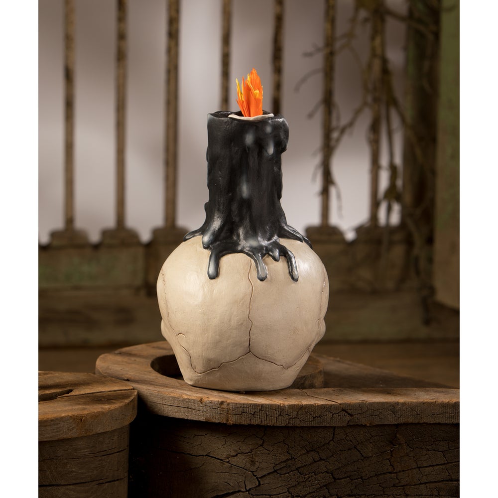 Skull Candle Holder by Bethany Lowe Designs - Osadia Concept Store