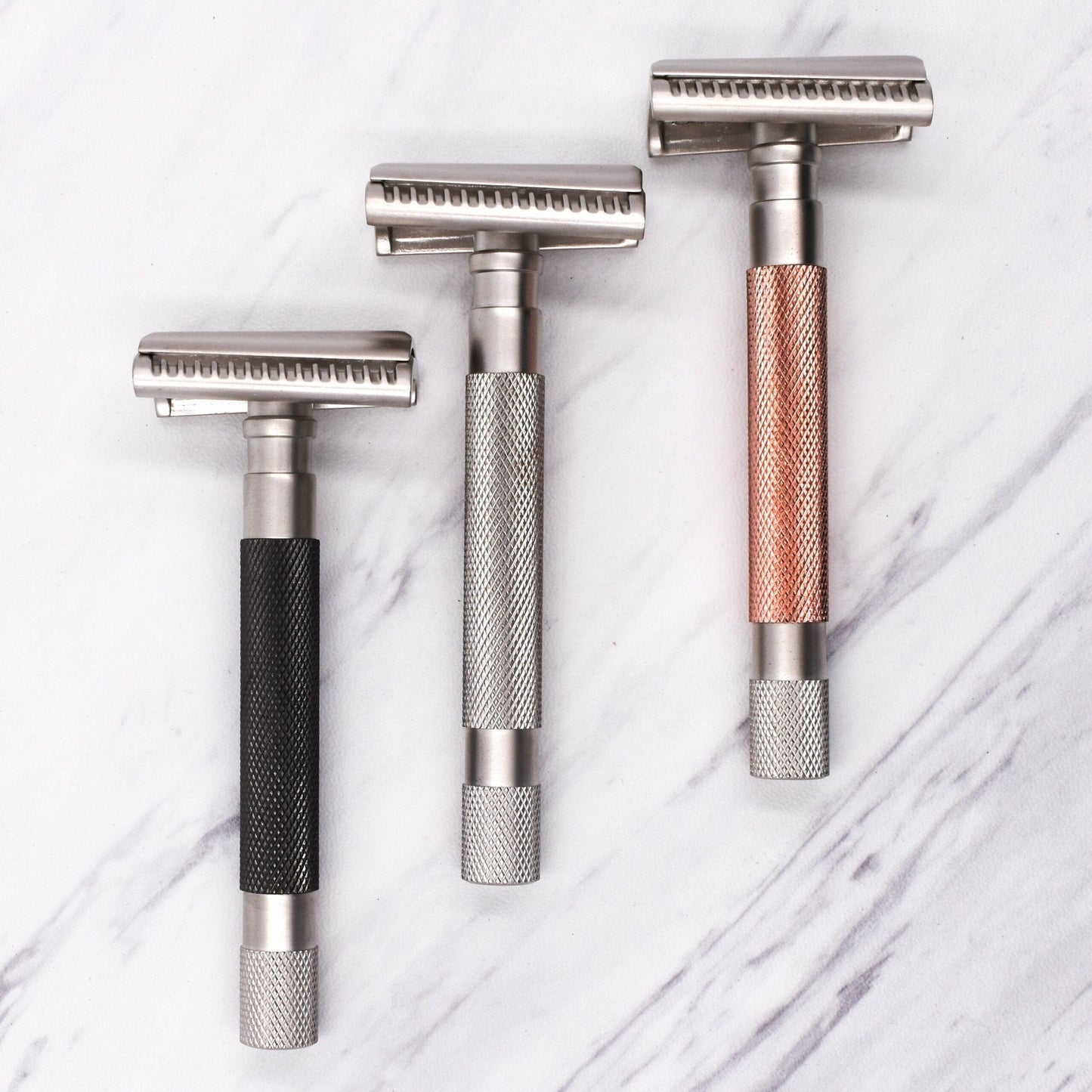 Parker 55SL-GR Graphite Semi Slant 3 Piece Safety Razor