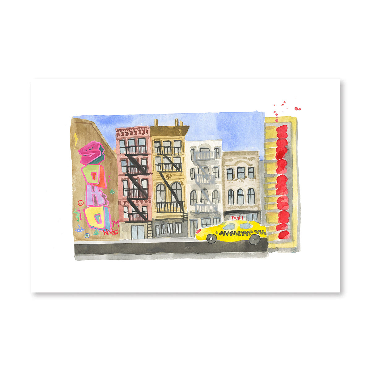 Soho Matchbook Art Print - Osadia Concept Store