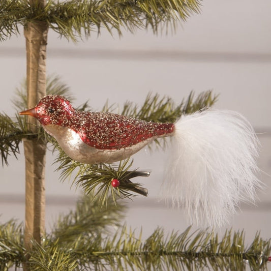 Sparkle Red Bird Clip Ornament by Bethany Lowe Designs - Osadia Concept Store