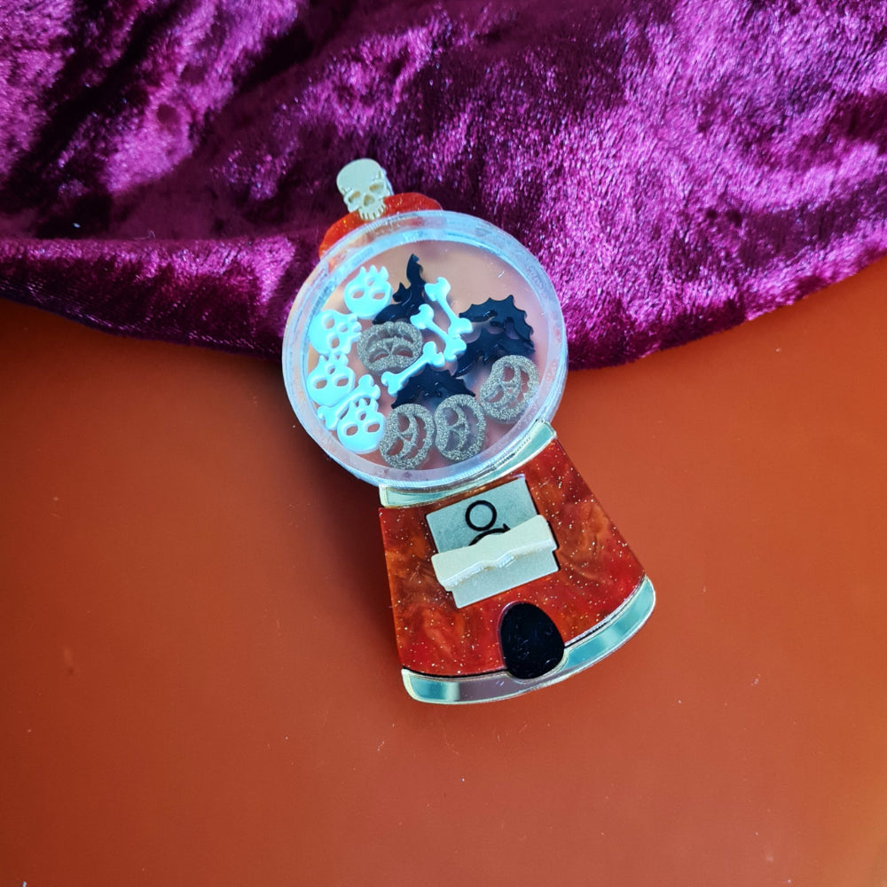 Spooky Sweet Gumball Machine Necklace by Cherryloco Jewellery