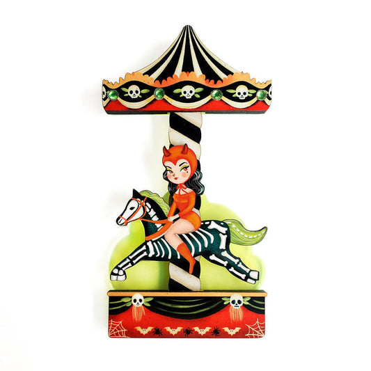 Spooky Carousel Brooch by Laliblue
