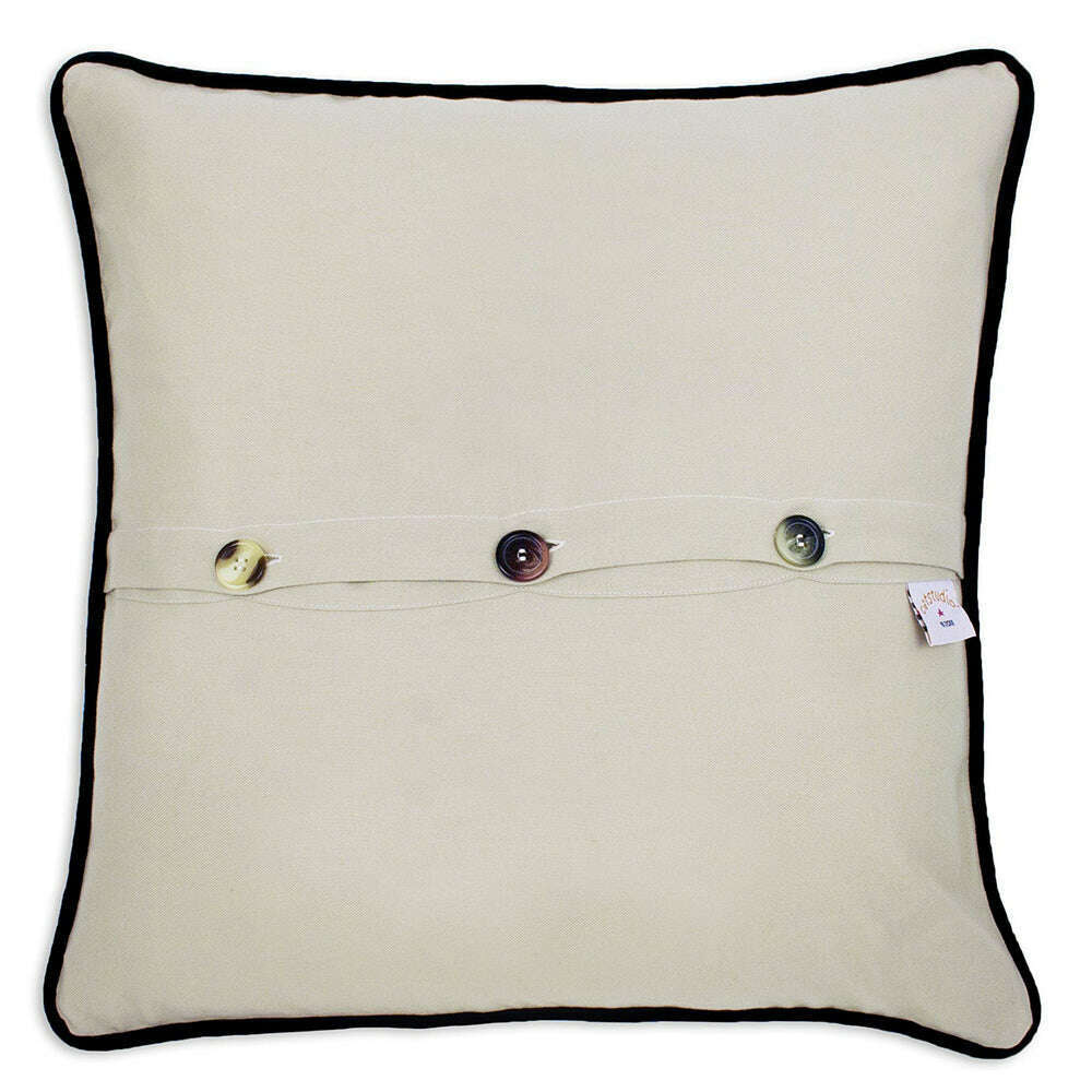 St. Louis Hand-Embroidered Pillow by CatStudio