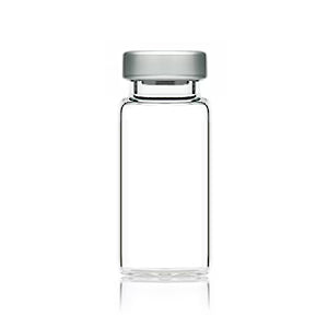 10ML CLEAR GLASS STERILE VIALS (20MM CRIMP FINISH, 100-PACK)