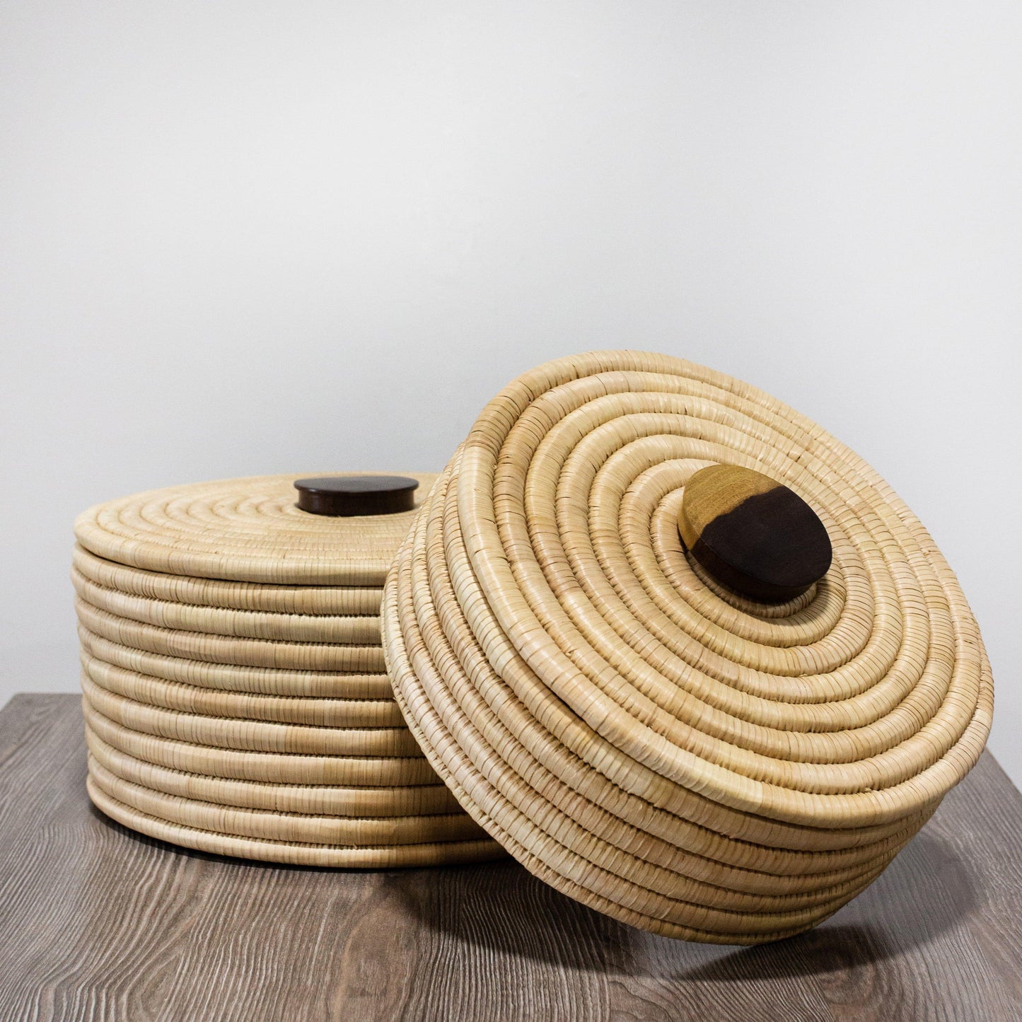 Sunga Small Ilala Palm Lidded Basket