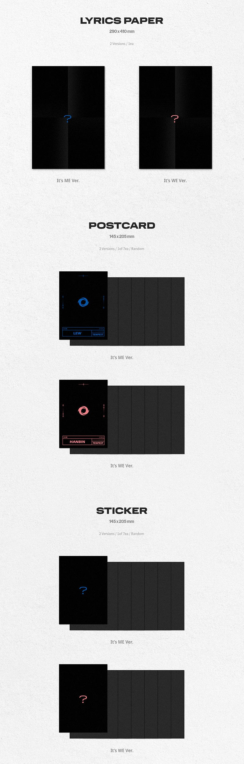 Tempest - 1st Mini Album Its Me Its We