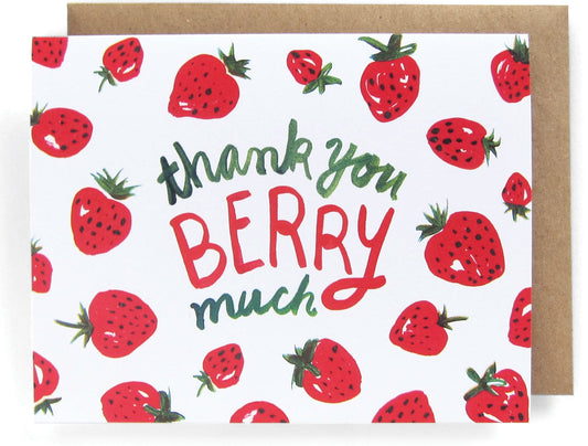 Thank You Berry Much Card