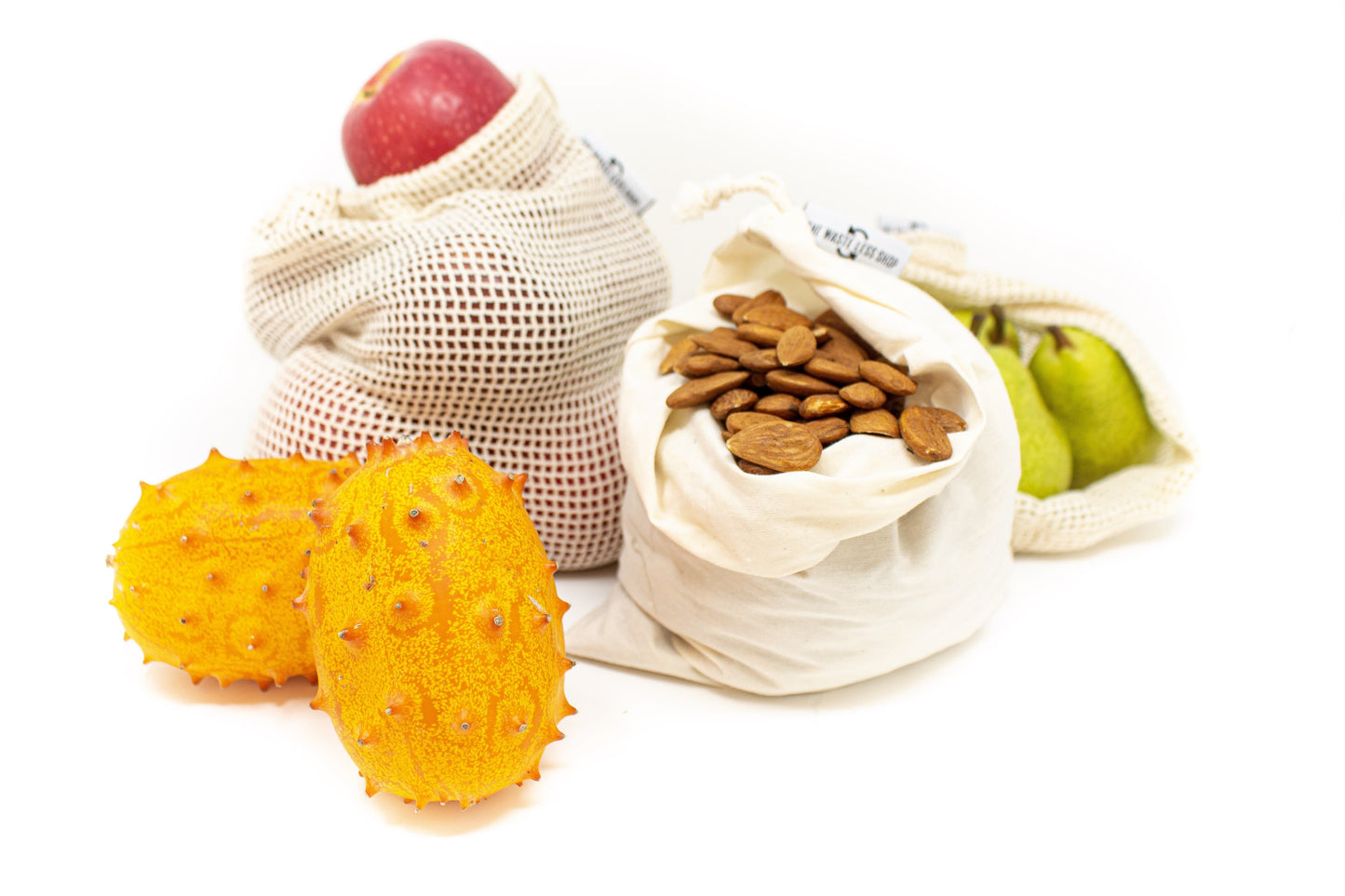 Organic Cotton Produce Bags - Set of 6