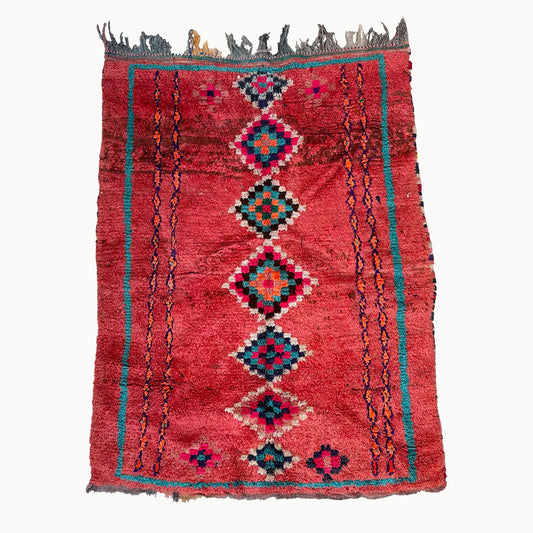 Tino Vintage Moroccan Rug | 4’7” x 5’8”