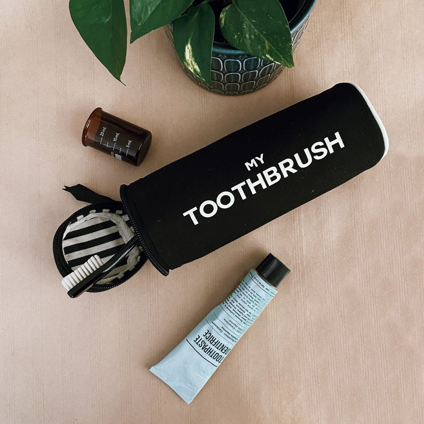 Toothbrush Travel Case, Black - Osadia Concept Store