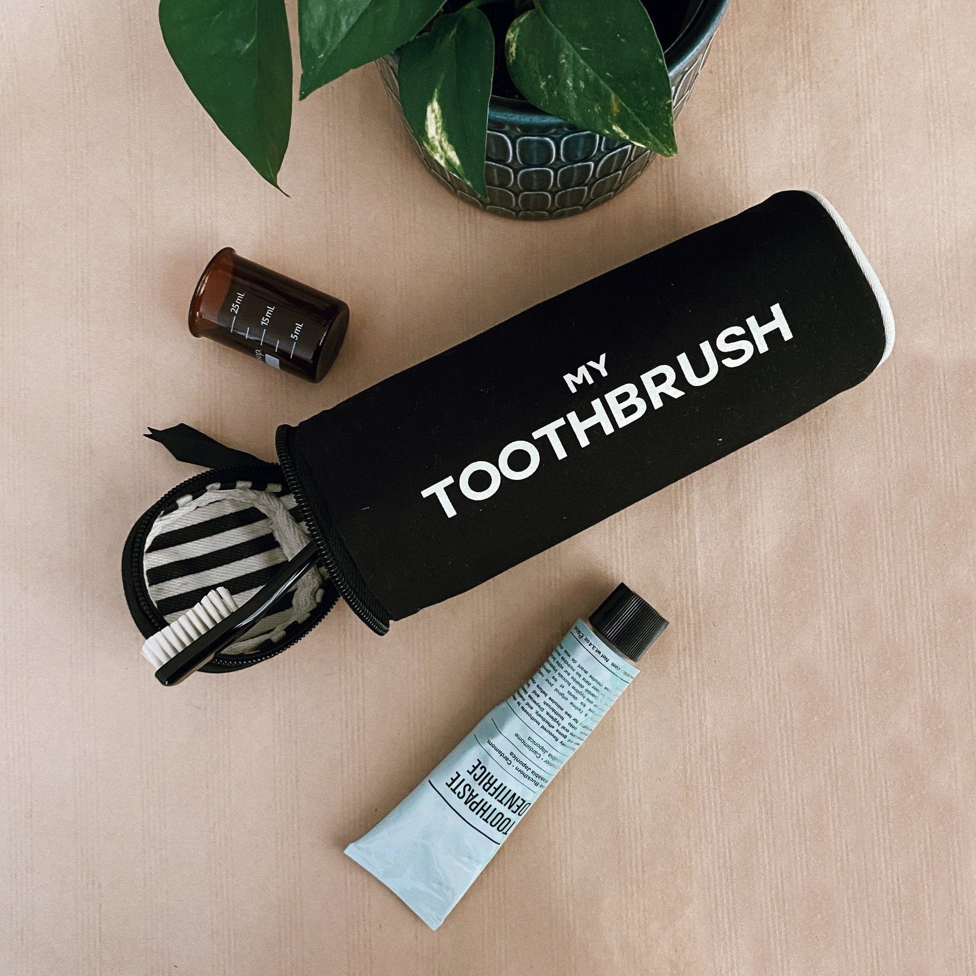 Toothbrush Travel Case, Black - Osadia Concept Store