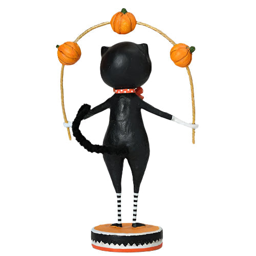 Toss a Jack Cat Halloween Figurine by Lori Mitchell *NEW FOR 2025* - Osadia Concept Store