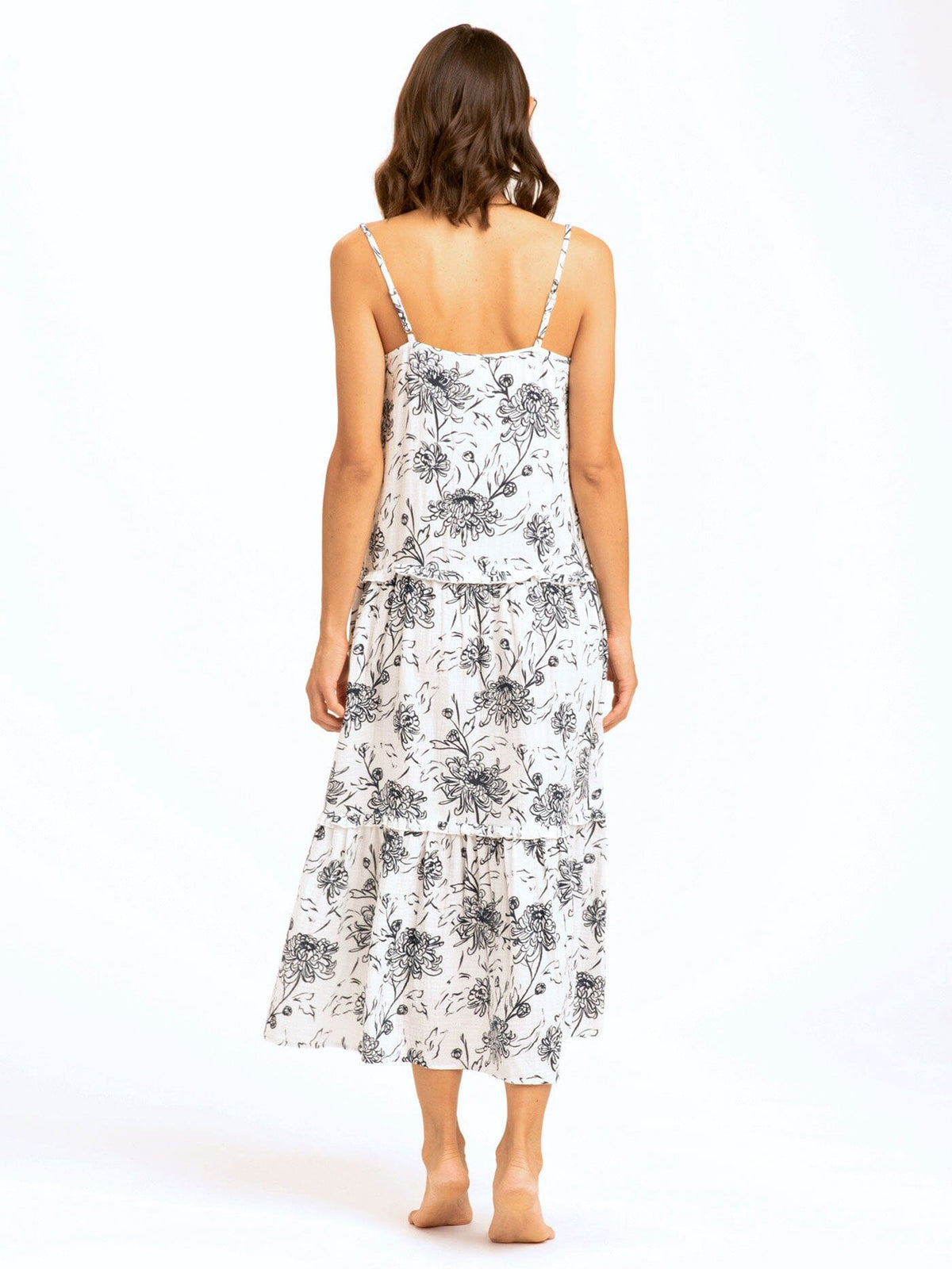 Gina Gauze Ruffle Tiered Dress