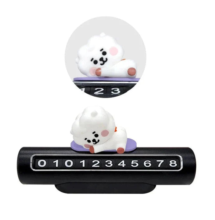 BT21 Baby Vehicle Parking Number Plate Figure