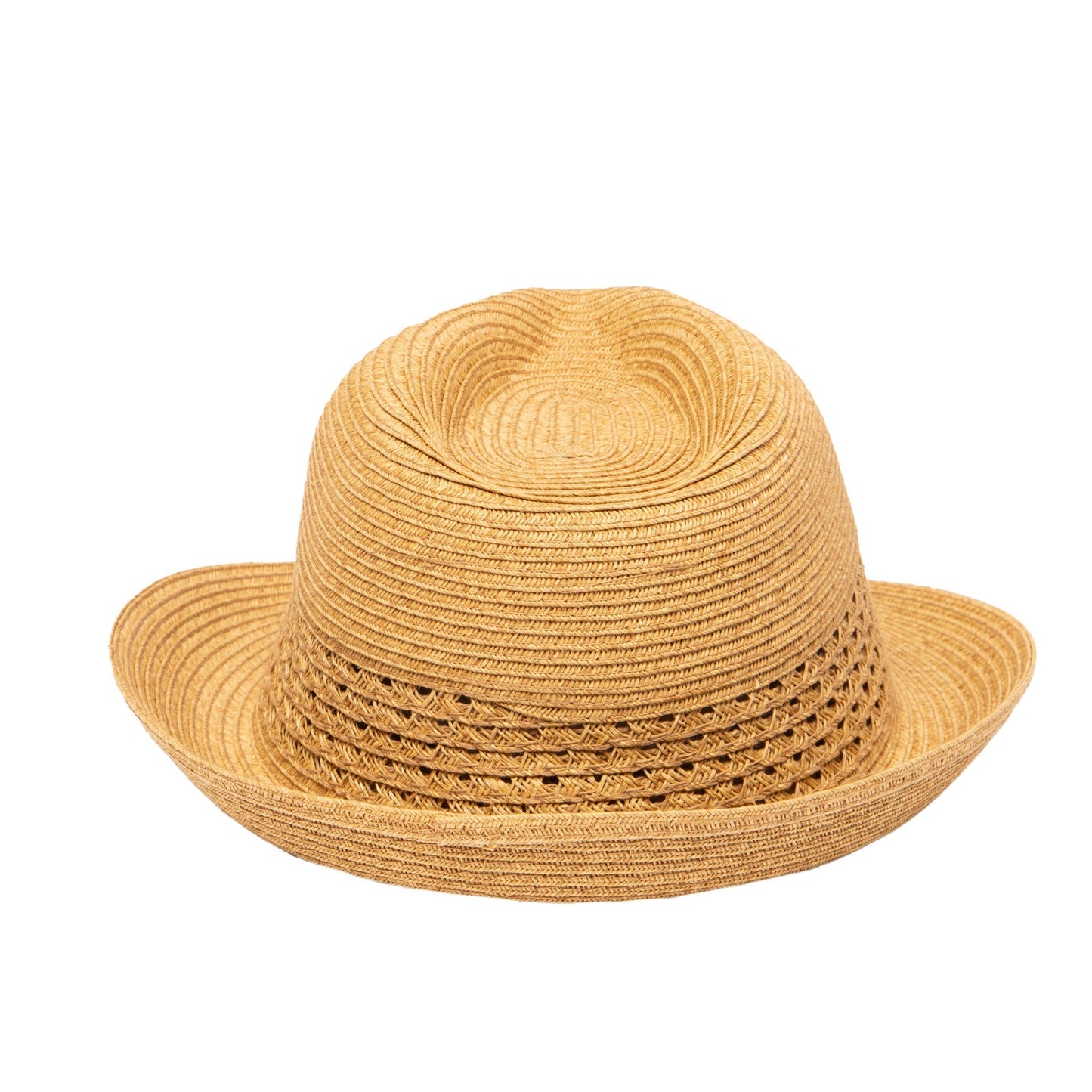 Everyday Fedora - Women's Fedora W/ Open Weave Inset