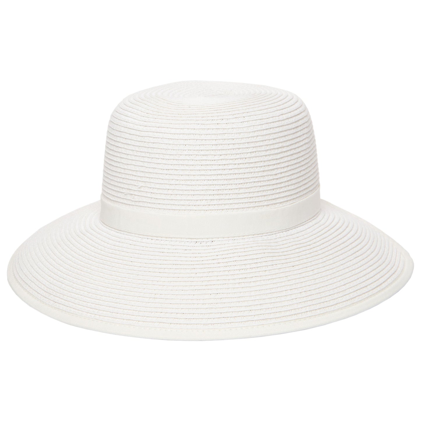 Women's Ultrabraid Round Crown Face Saver Sun Hat with Grosgrain Ribbon and Velcro Back Closure