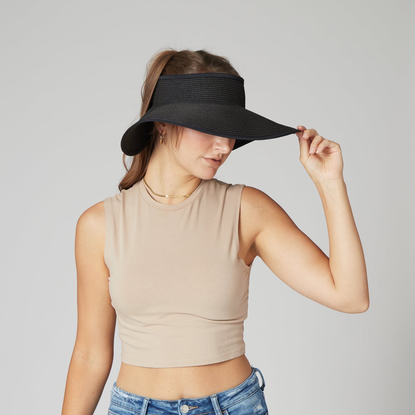 Women's Water Repellent Roll Up Visor