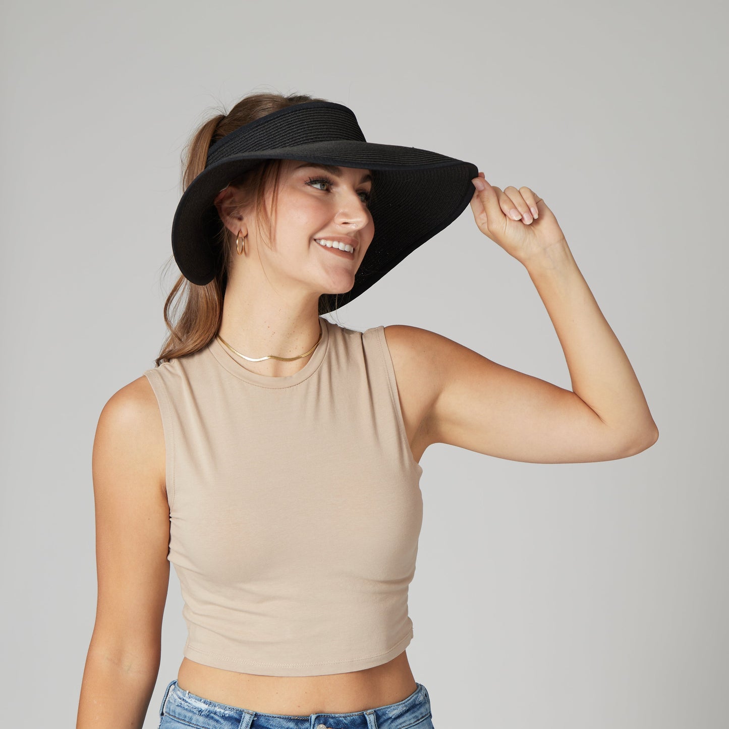 Women's Water Repellent Roll Up Visor