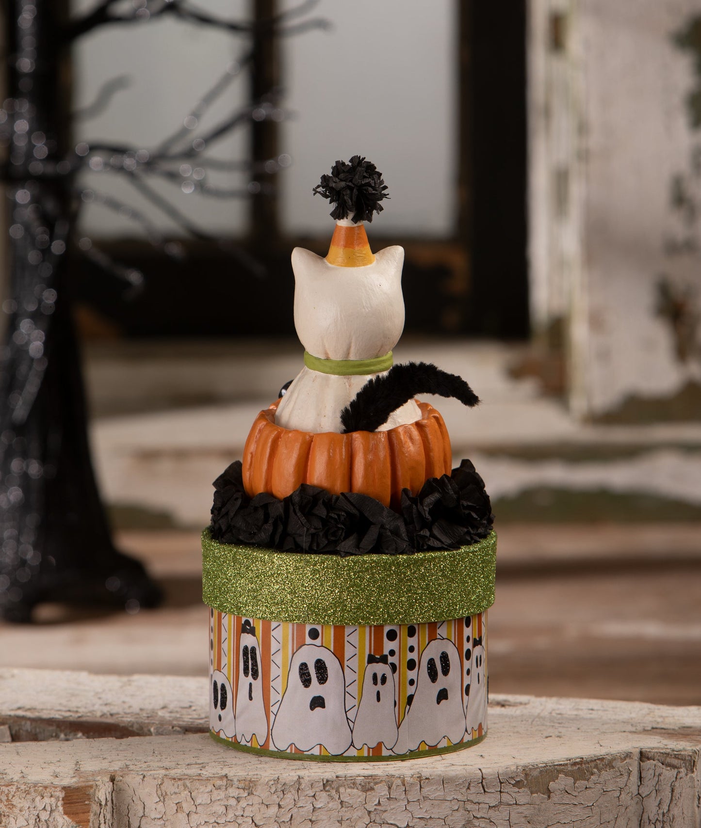 Treat Casper on Box | Halloween Decor | Bethany Lowe