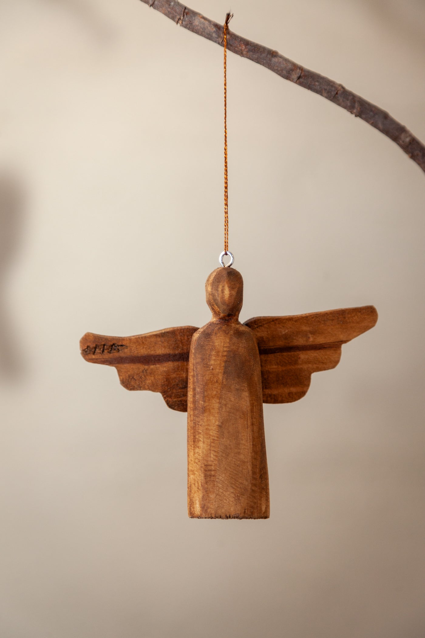 Wooden Angel Ornament