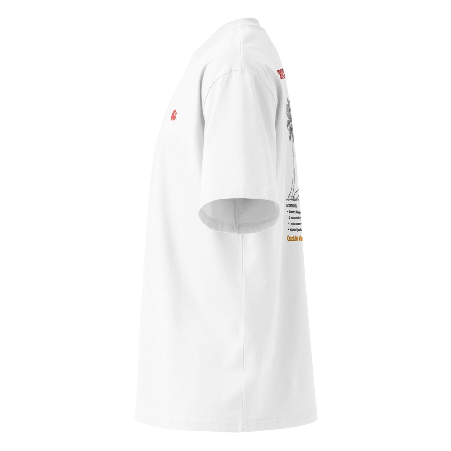 Tropical Bay Breeze Cocktail Shirt – Oversized Organic Cotton Beach Tee