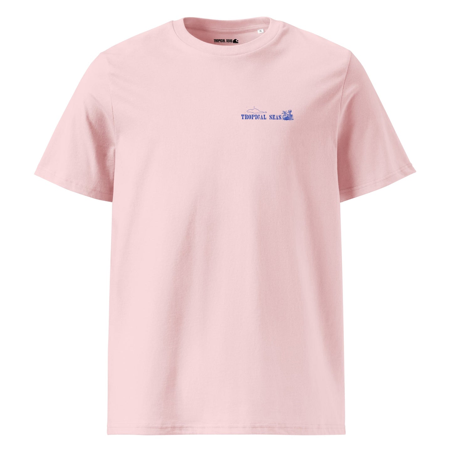 “Lost But Free” Organic Ribbed Neck Tee