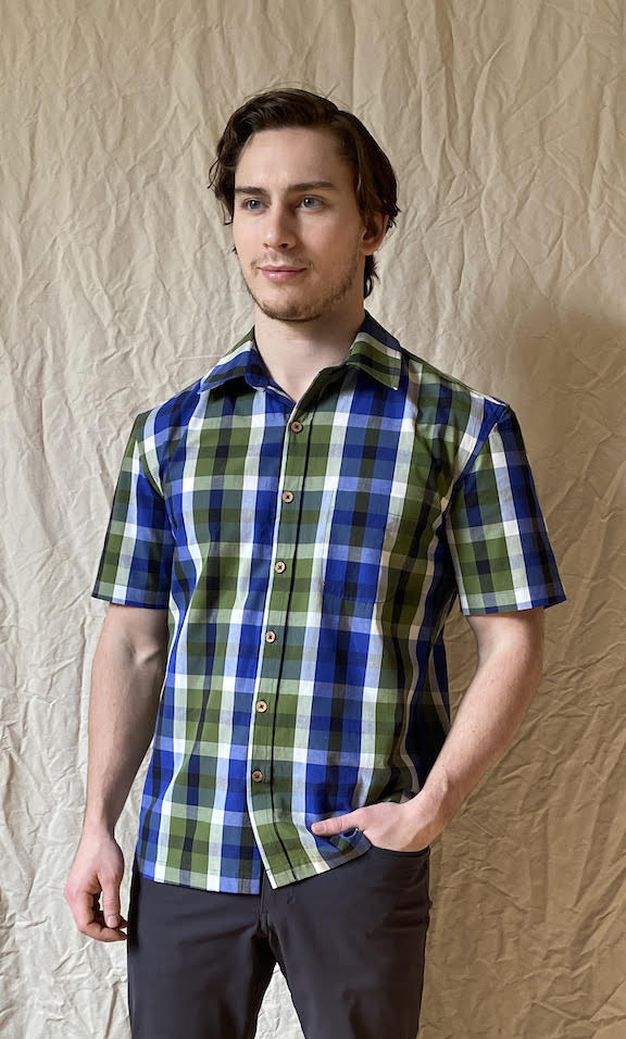 Blue Green Checkered Shirt