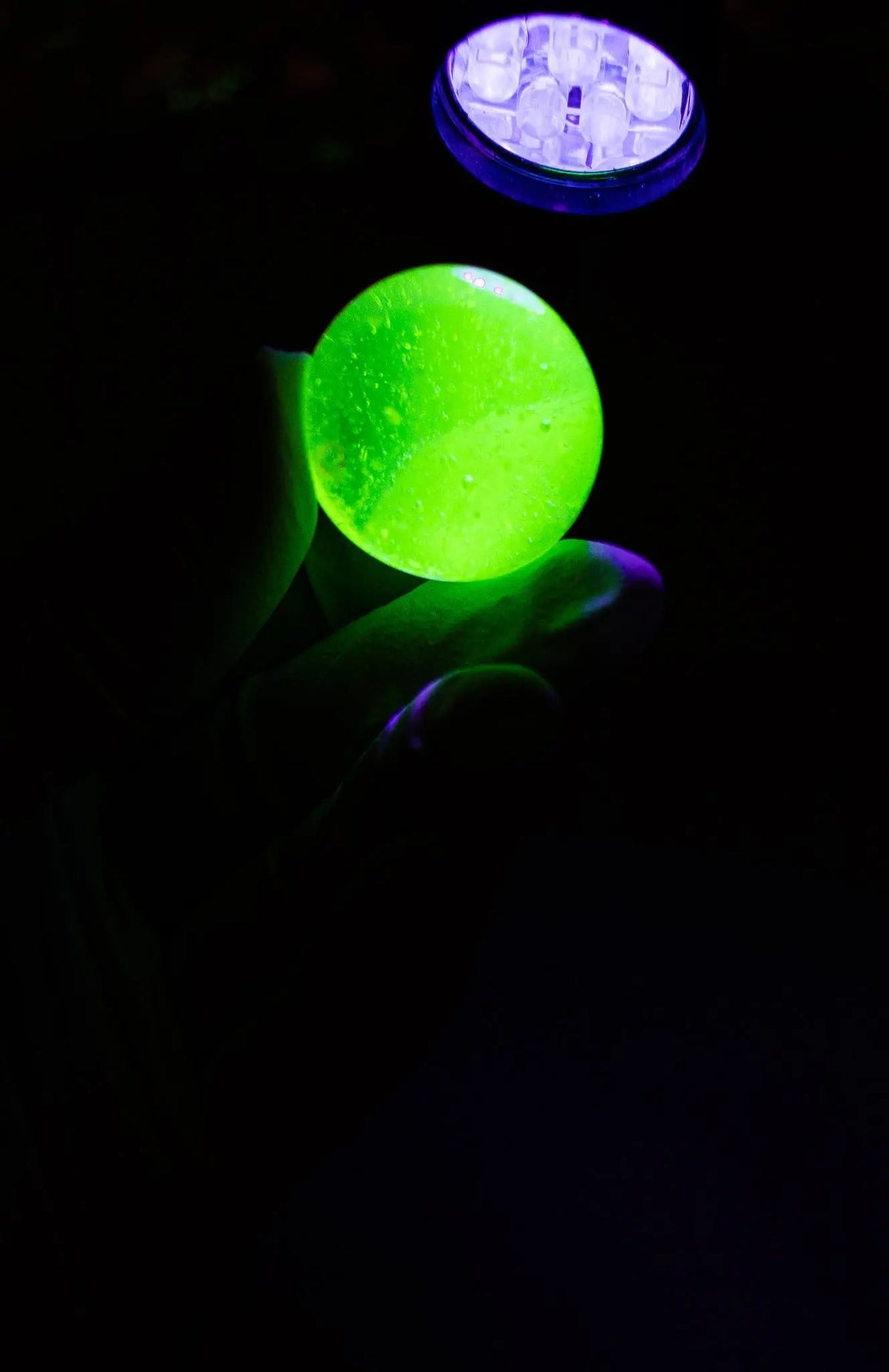 Uranium Glass Ball (Imperfect)