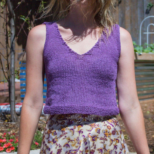 V Neck Crop Top Knitting Kit