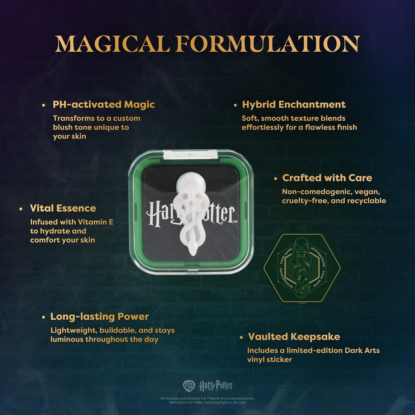 HP Dark Arts | The Dark Mark PH Color Changing Blushlighter - Osadia Concept Store