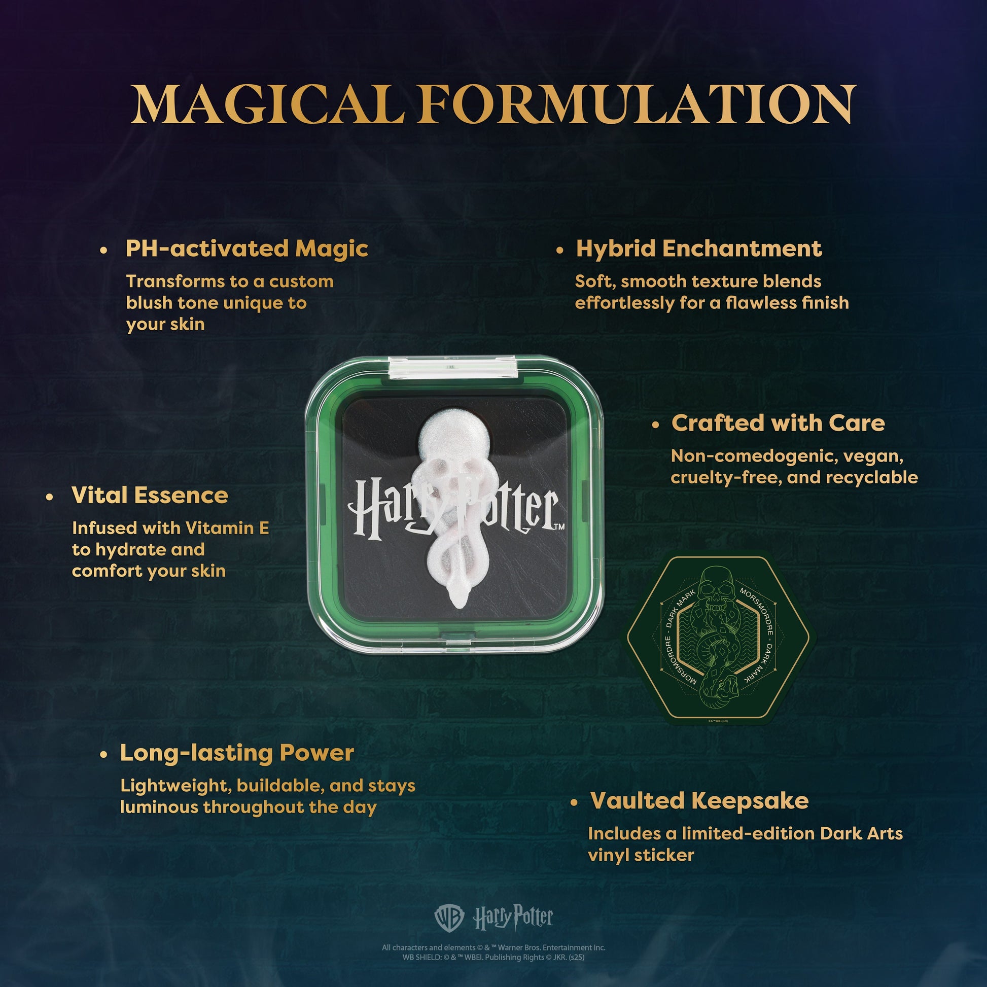 HP Dark Arts | The Dark Mark PH Color Changing Blushlighter - Osadia Concept Store