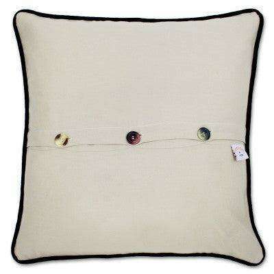 Vancouver, B.C. Hand-Embroidered Pillow