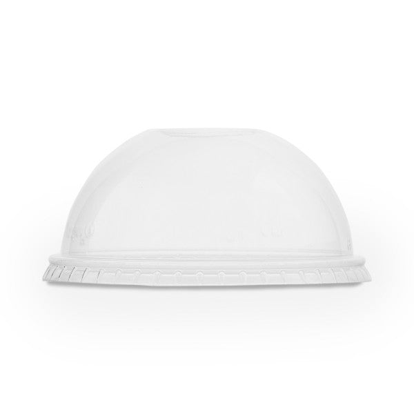 Vegware 96-Series PLA Dome Lid with Straw Hole, Clear (QTY 1000), SKU C96D-OH