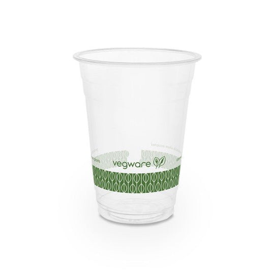 Vegware 16 oz PLA Compostable Cold Cups 96-Series Clear (QTY 1000), SKU R500Y-G