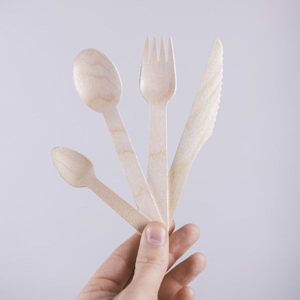 Vegware 6 in Wooden Fork, Renewable Birchwood (QTY 1000), SKU VT-FK6