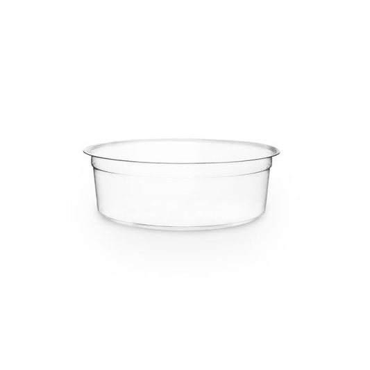 Vegware 8oz PLA Round Deli Container (QTY 500), SKU CF-DC-08