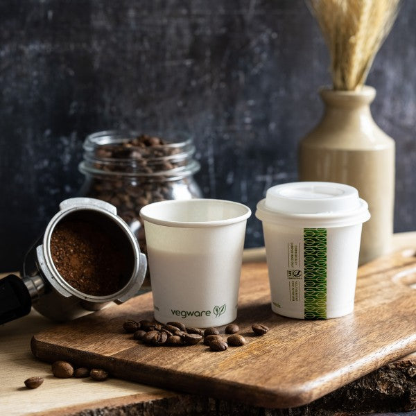 Vegware 4oz White Hot Cup 62-Series Compostable (QTY 1000), SKU LV-4G